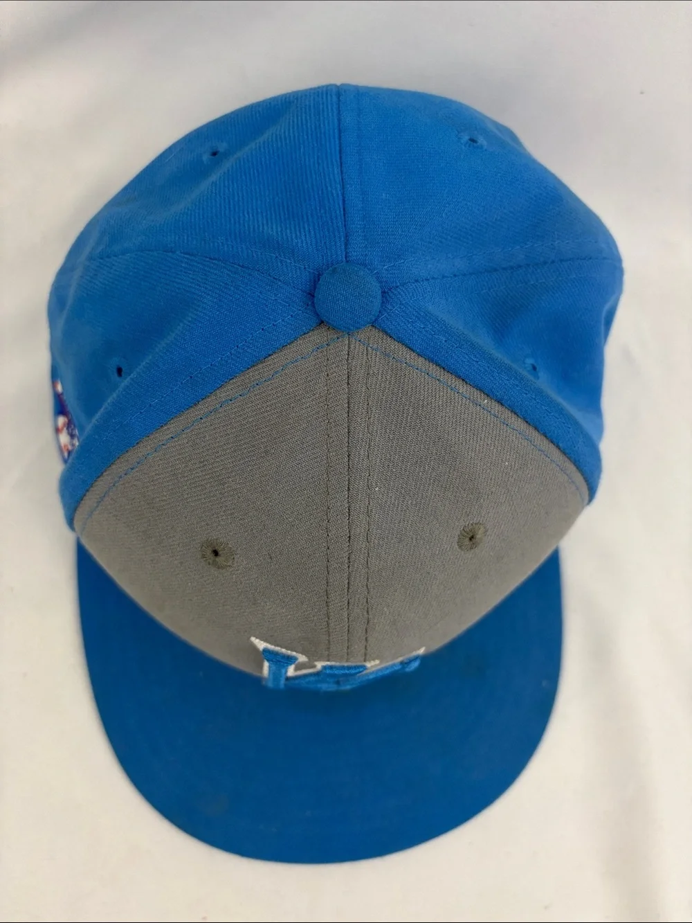 Kansas City Royals New Era Fitted Hat 7 3/4 Gray Light Blue MLB KC AL